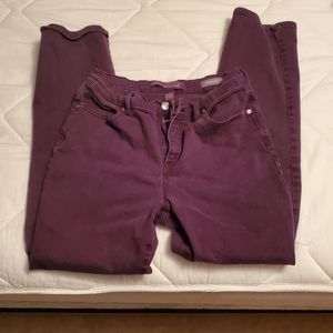 Purple skinny jeans